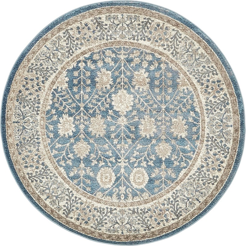 5' x 5' Redmond · Border rug