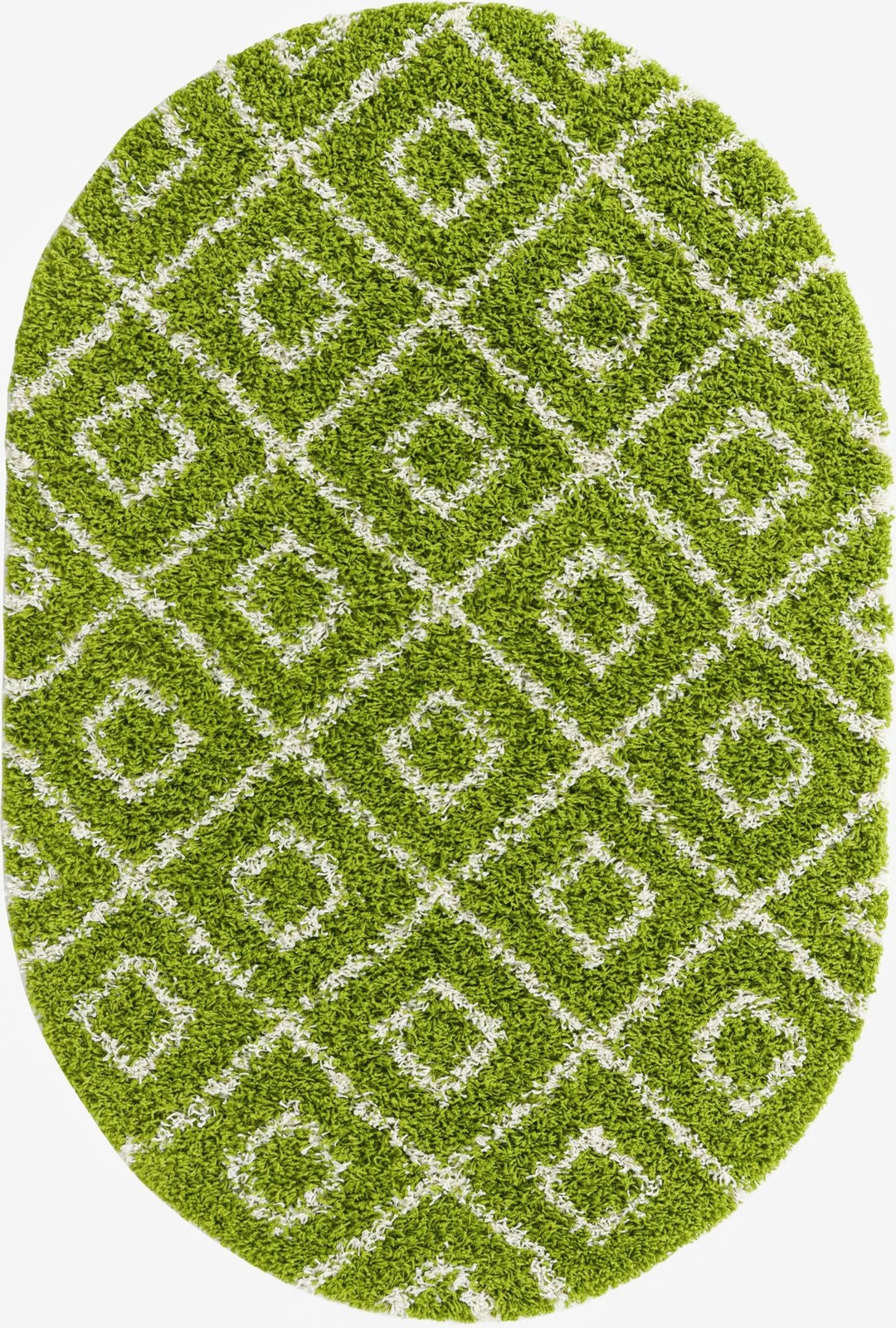 4' x 6' Brock · Diamond Shag Rug, green