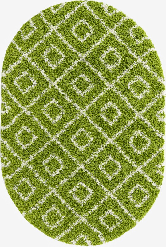 4' x 6' Brock · Diamond Shag Rug, green
