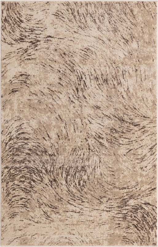 4' x 6' Redlands · Abstract rug, brown