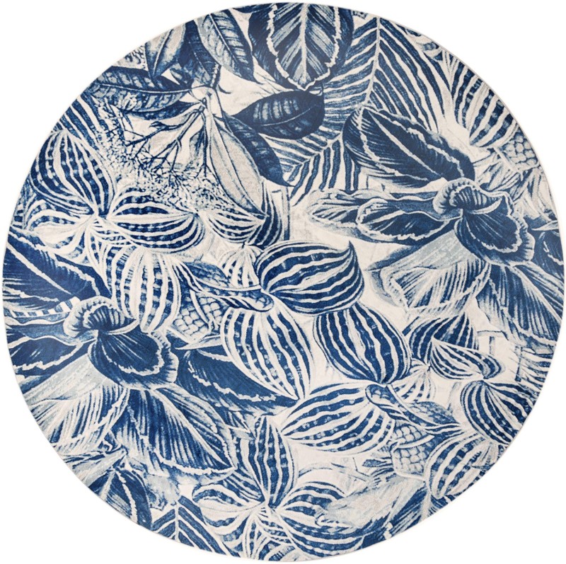 Herrick · Floral / botanical rug, navy