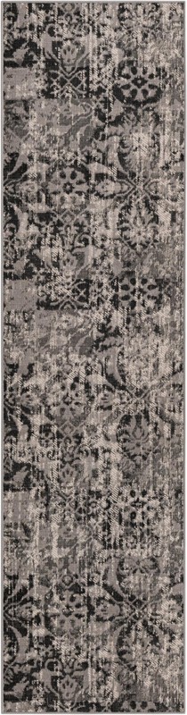 2' 7 x 10' Carrick · Medallion rug, grey