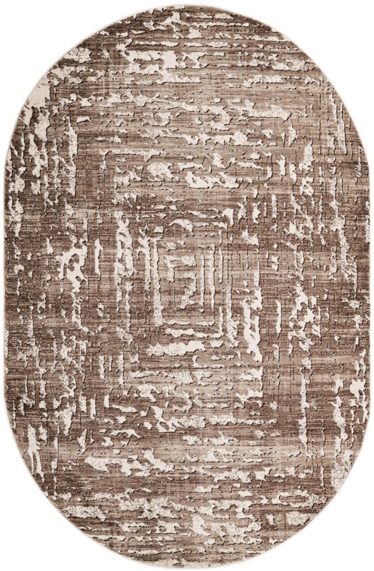 5' 3 x 8' Wrenfield · Abstract rug, chocolate and beige