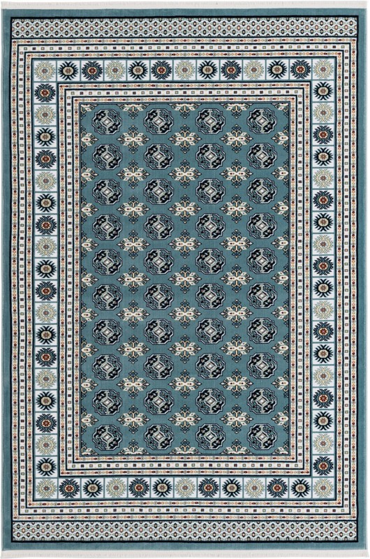 Crestwood · Border rug, aegean blue