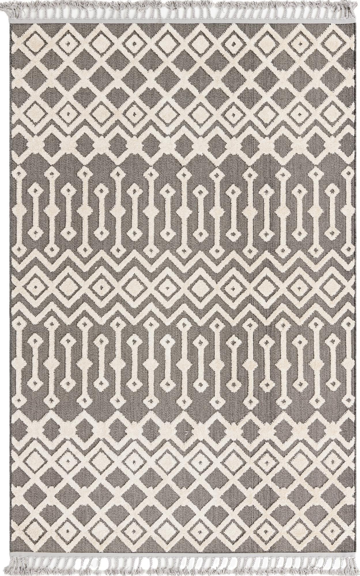 6' x 9' Rothwell · Chevron rug, charcoal