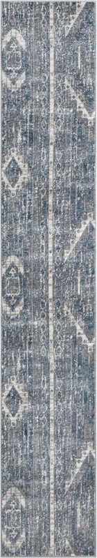 2' 2 x 12' Cardinal · Abstract rug, blue