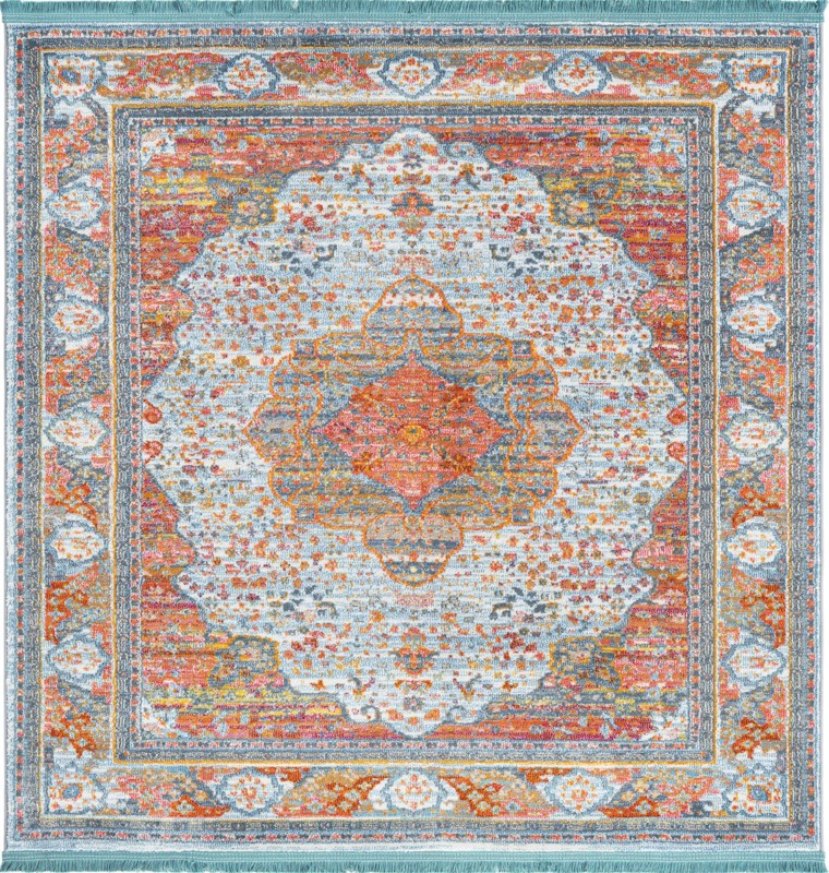 5' x 5' Lanier · Border rug