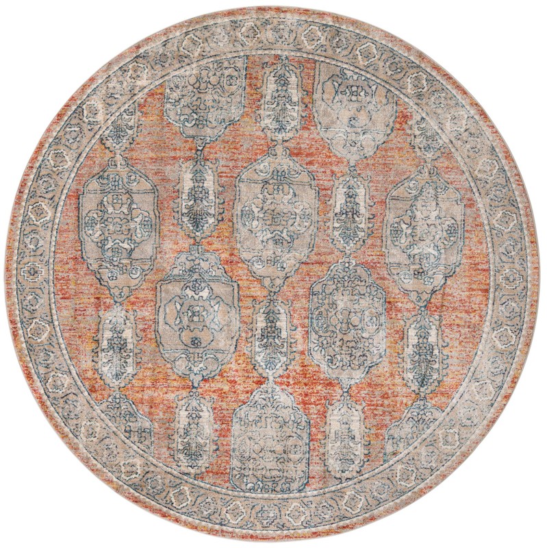 7' 10 x 7' 10 Pullman · Border rug