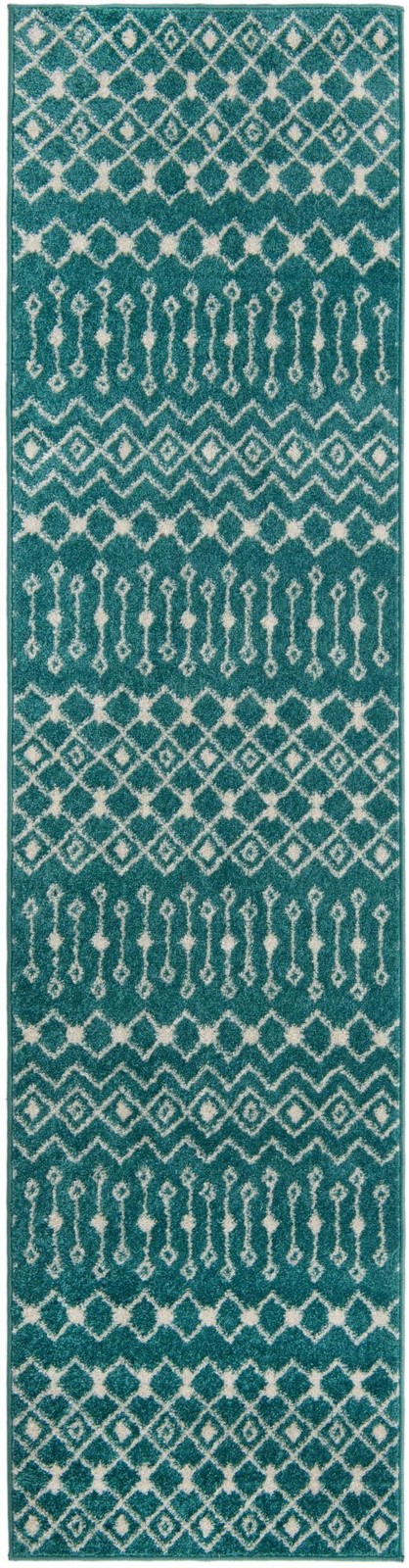 2' 7 x 10' Boswell · Abstract rug, turquoise