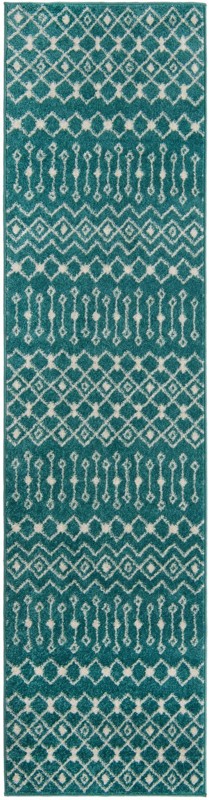 2' 7 x 10' Boswell · Abstract rug, turquoise