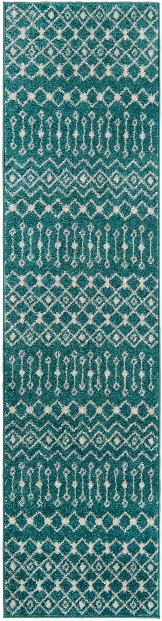 2' 7 x 10' Boswell · Abstract rug, turquoise