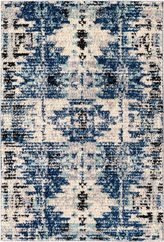Littleton · Abstract rug, blue