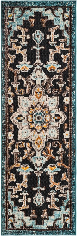 Oldham · Border Outdoor Rug, navy blue