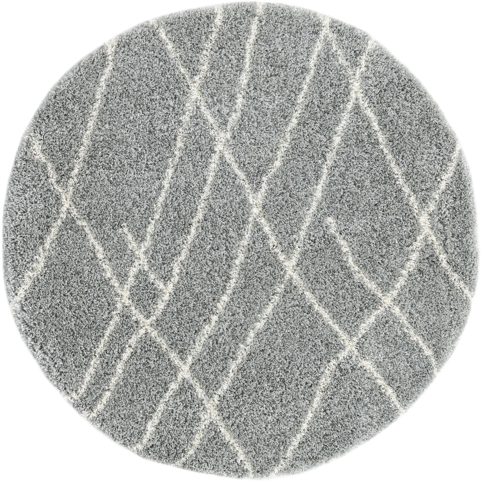 7' 10 x 7' 10 Clearbrook · Lines Shag Rug, cloud gray