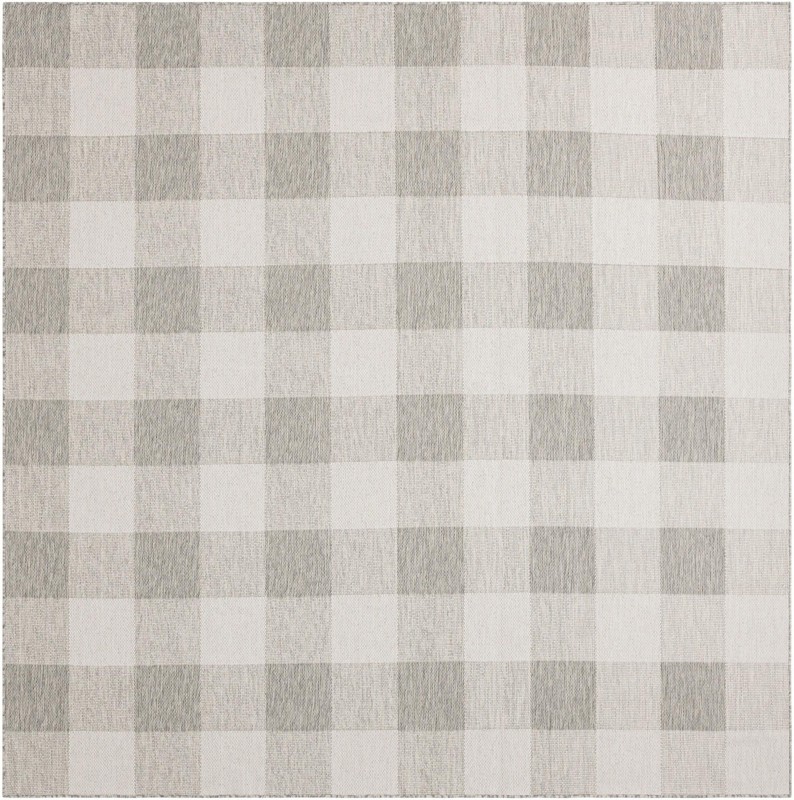 Ramona · Checkered Outdoor Rug, gray