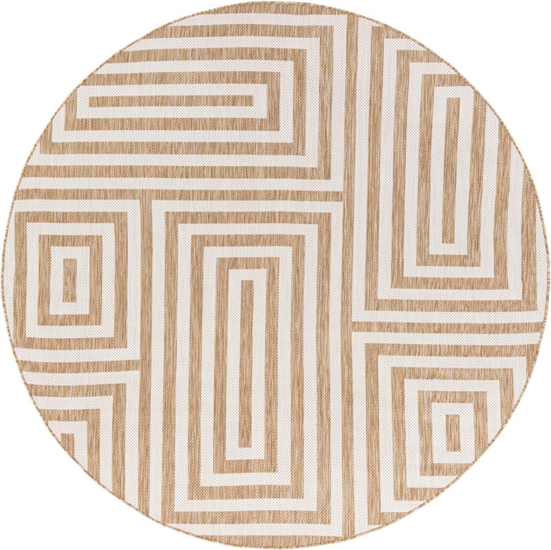 7' 10 x 7' 10 Cumberland · Geometric Outdoor Rug, taupe