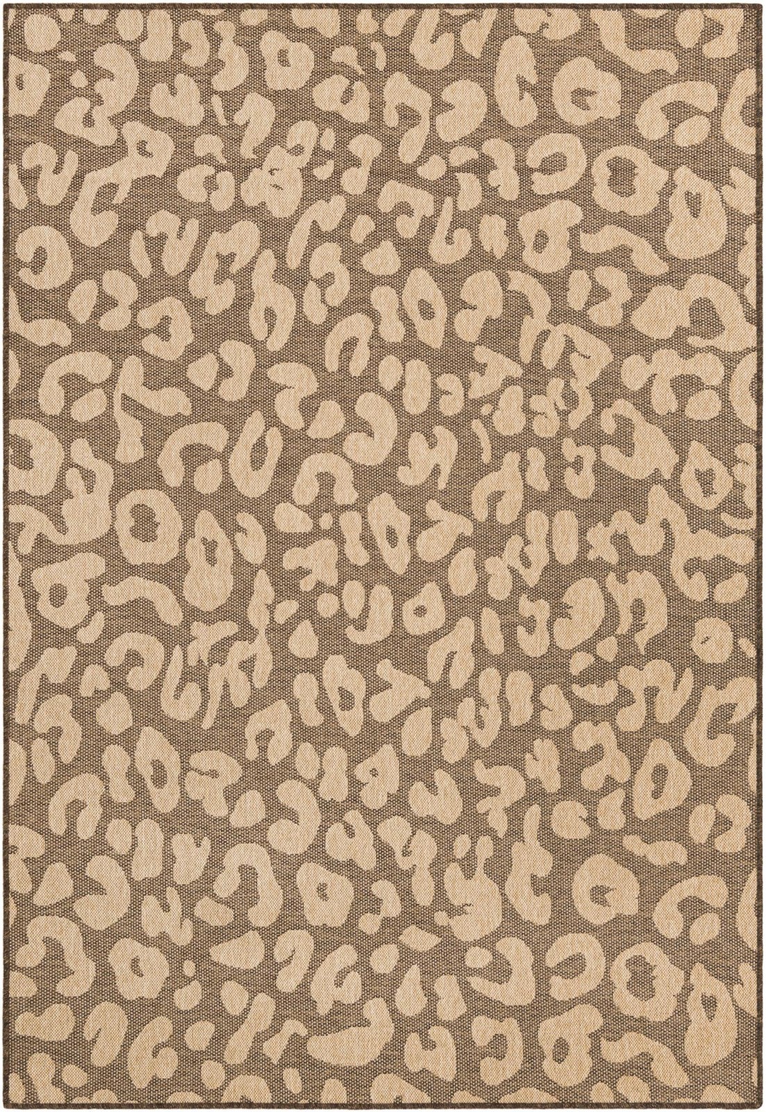 6' x 9' Durand · Animal print rug, brown