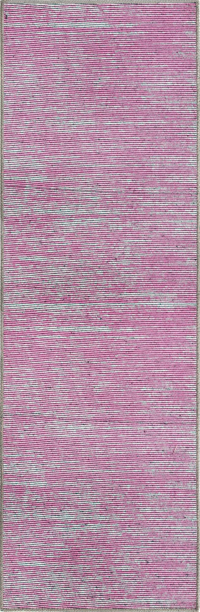2' x 6' Prewitt · Striped rug, pink