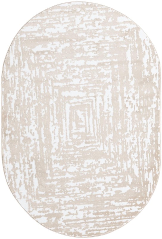 Wrenfield · Abstract bordered rug, bone and beige