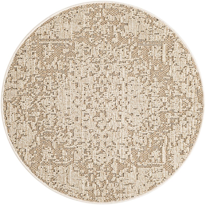 Cotter · Medallion Outdoor Rug, khaki