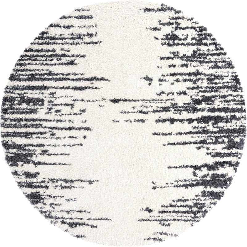 10' x 10' Felton · Abstract Shag Rug, white