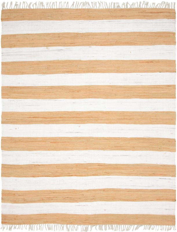8' x 10' Flagstaff · Striped Chindi Rug, beige