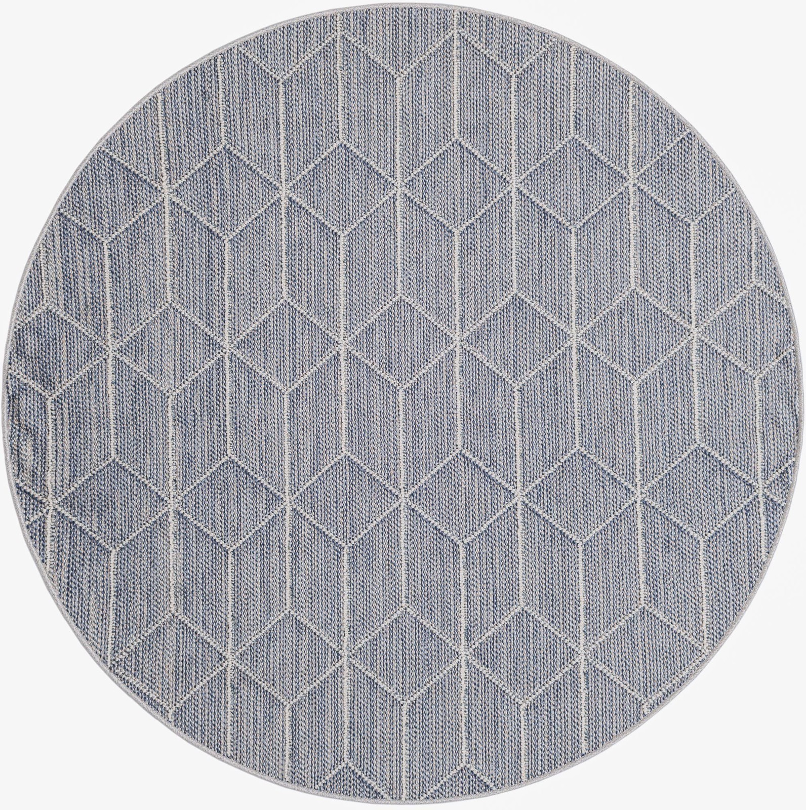 5' 3 x 5' 3 Jasper · Geometric Outdoor Rug, light blue
