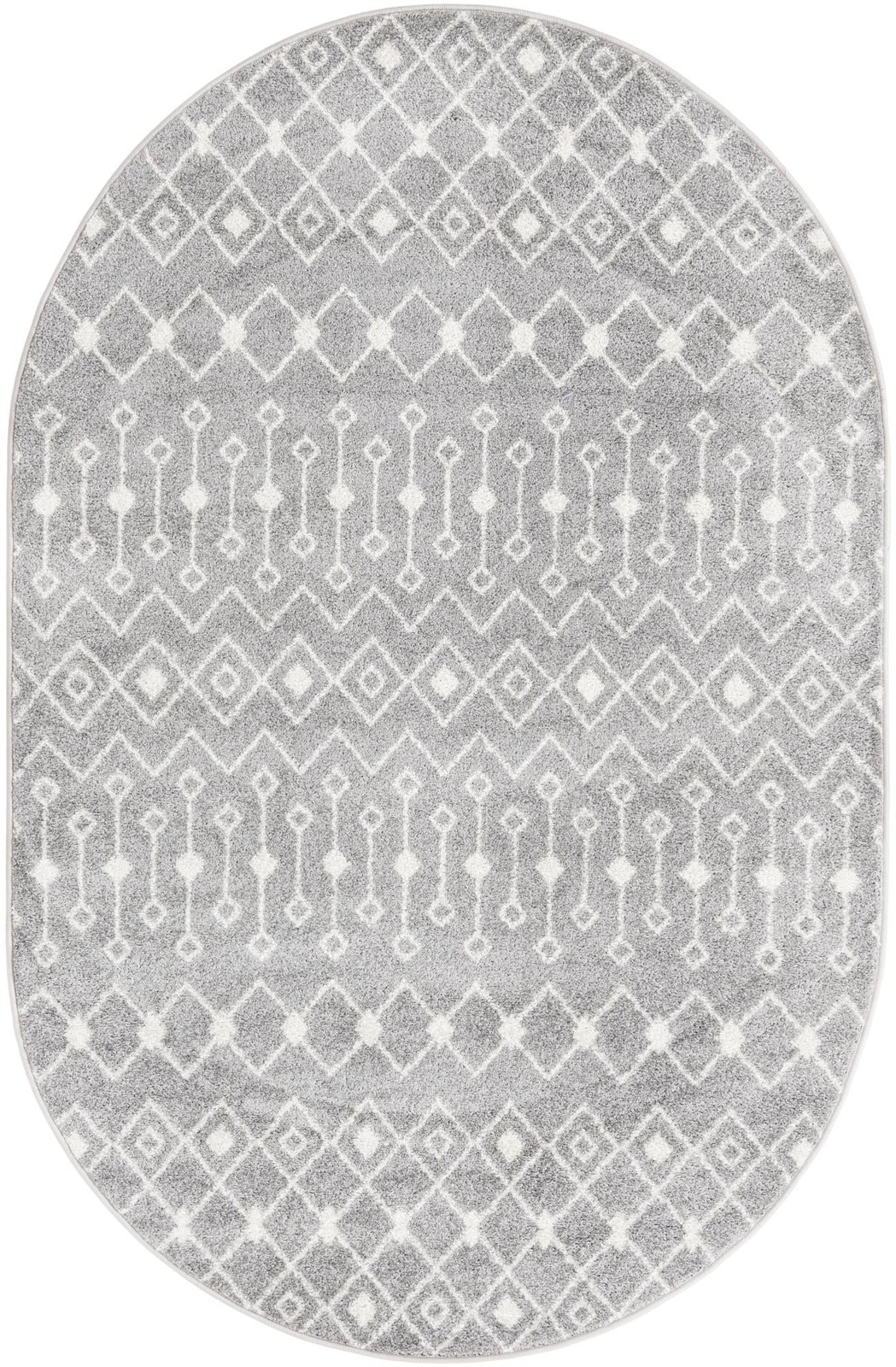 5' 3 x 8' Boswell · Geometric rug, gray and ivory