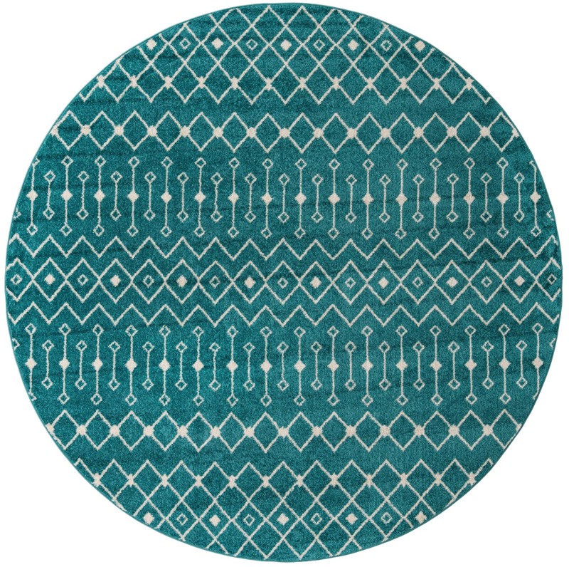 10' x 10' Boswell · Abstract rug, turquoise