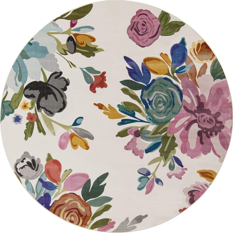 10' x 10' Hastings · Floral / botanical rug, ivory