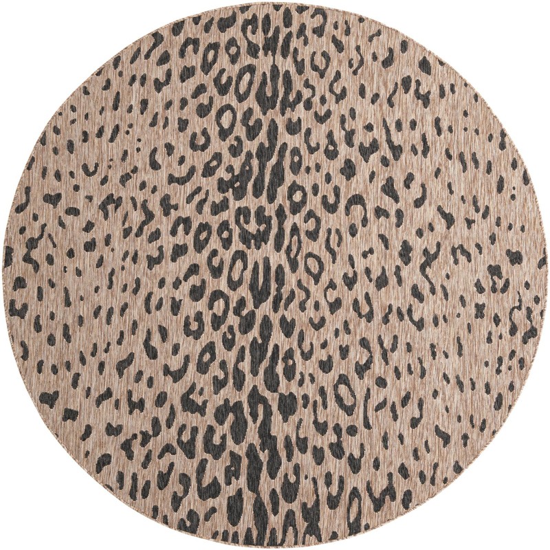7' 10 x 7' 10 Winterberry · Animal print Outdoor Rug, natural