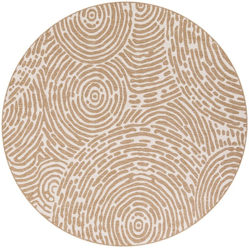 7' 10 x 7' 10 Grafton · Abstract Outdoor Rug, taupe