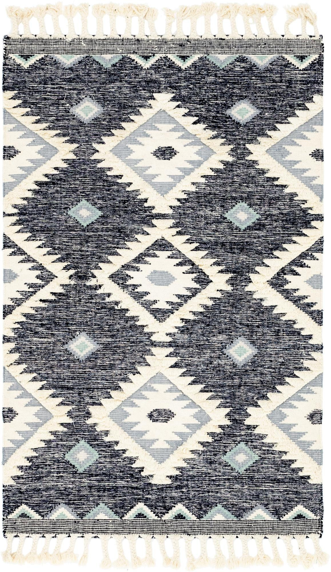 5' 1 x 8' Amaranth · Diamond Wool Rug, navy