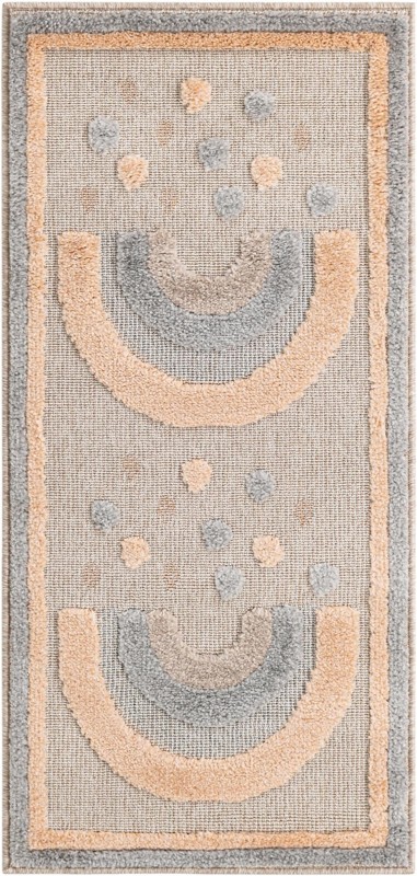 2' x 4' Brannon · Border rug, multi