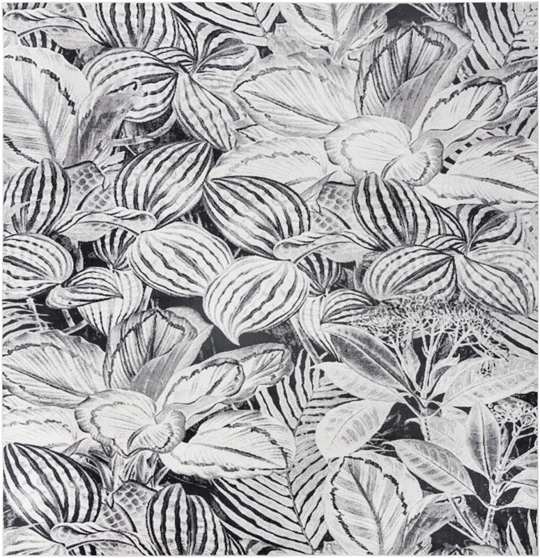 Herrick · Floral / botanical rug, charcoal
