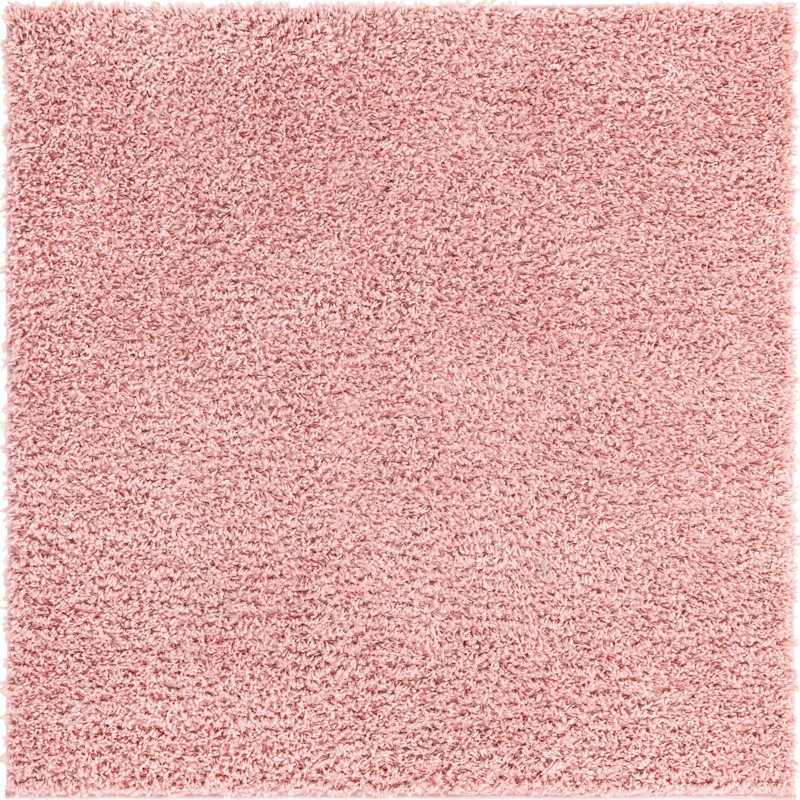5' 3 x 5' 3 Dunham · Solid Shag Rug, pink