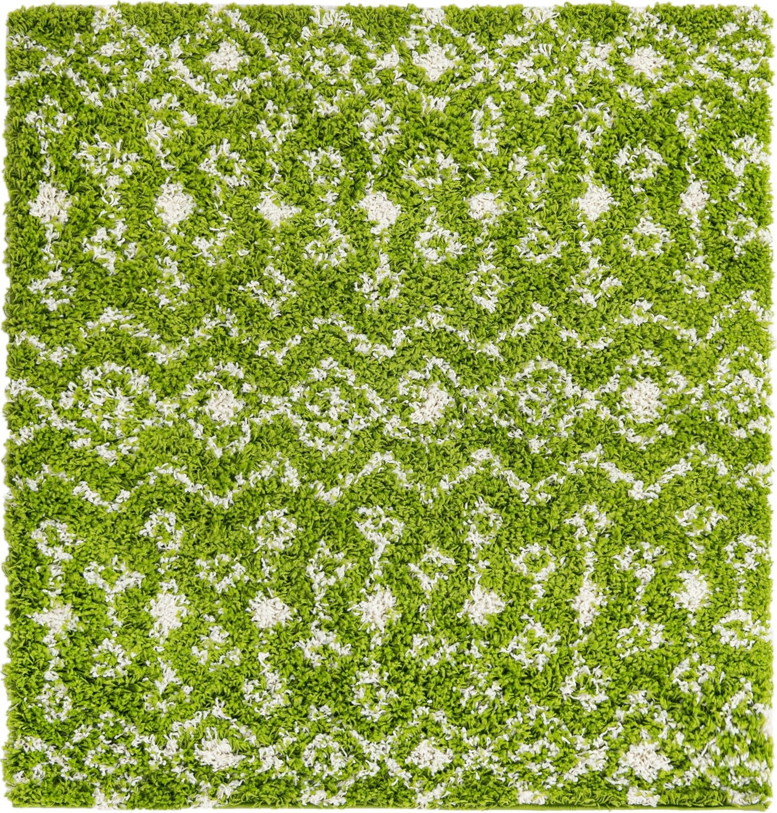4' x 4' Bayley · Chevron Shag Rug, green
