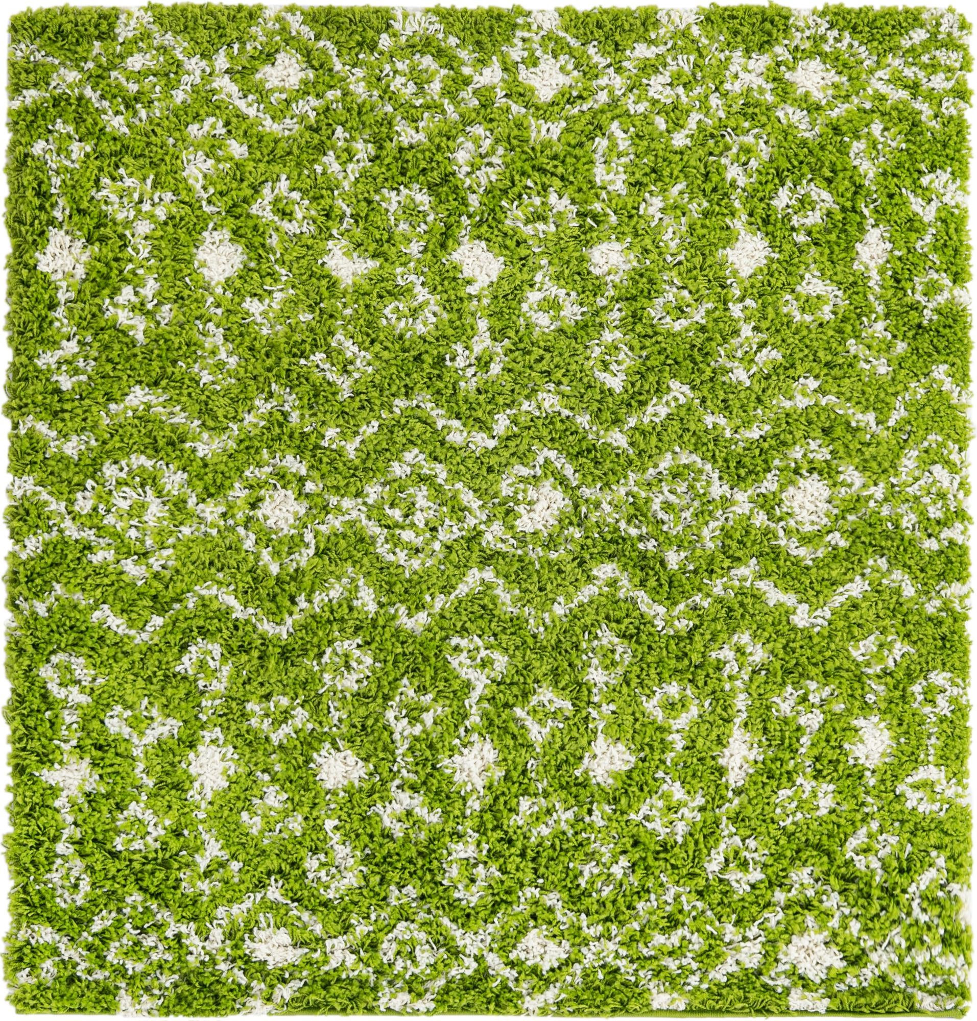 4' x 4' Bayley · Chevron Shag Rug, green