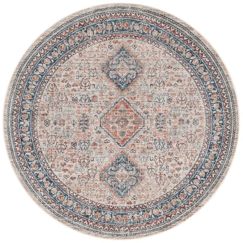 6' x 6' Greenbriar · Border rug, multi