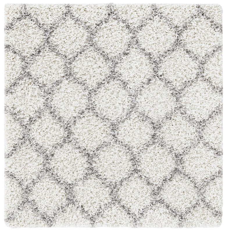 3' 3 x 3' 3 Barnett · Lattice Shag Rug, ivory