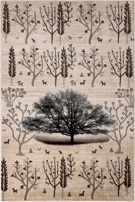 Kettle · Floral / botanical rug, beige