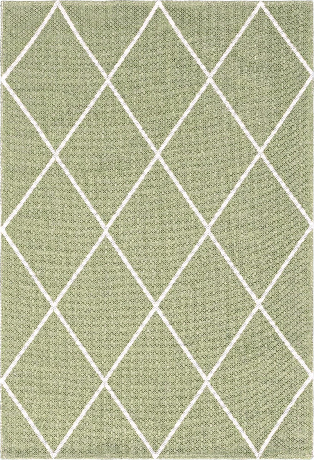 4' 2 x 6' Elwood · Diamond rug, green