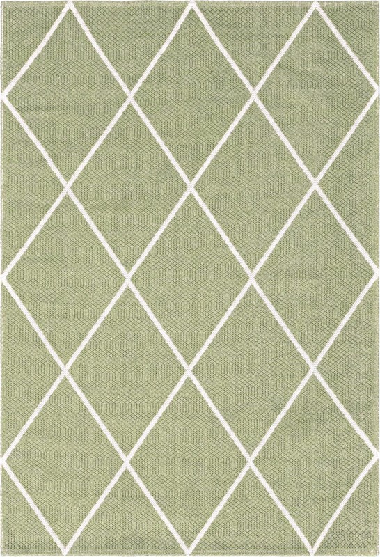 Elwood · Diamond rug, green