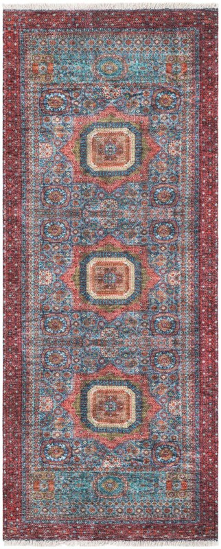 2' x 5' 1 Cavell · Border rug, multi