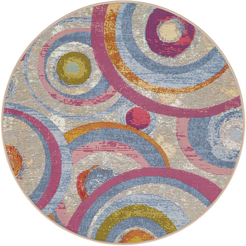 4' x 4' Lomax · Abstract Outdoor Rug
