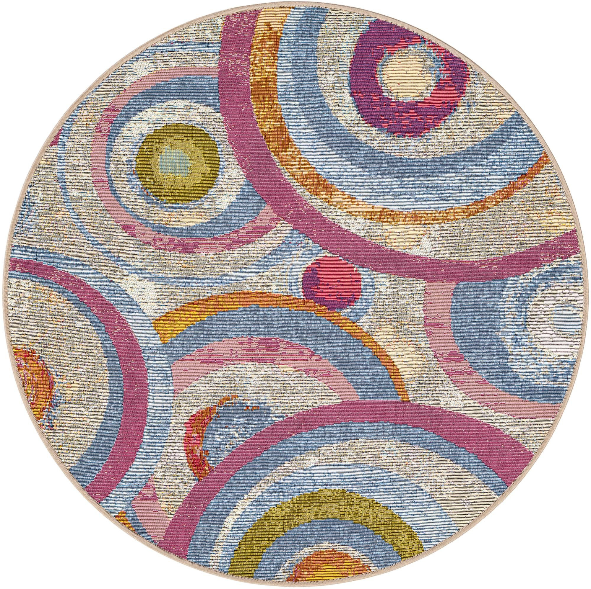 4' x 4' Lomax · Abstract Outdoor Rug