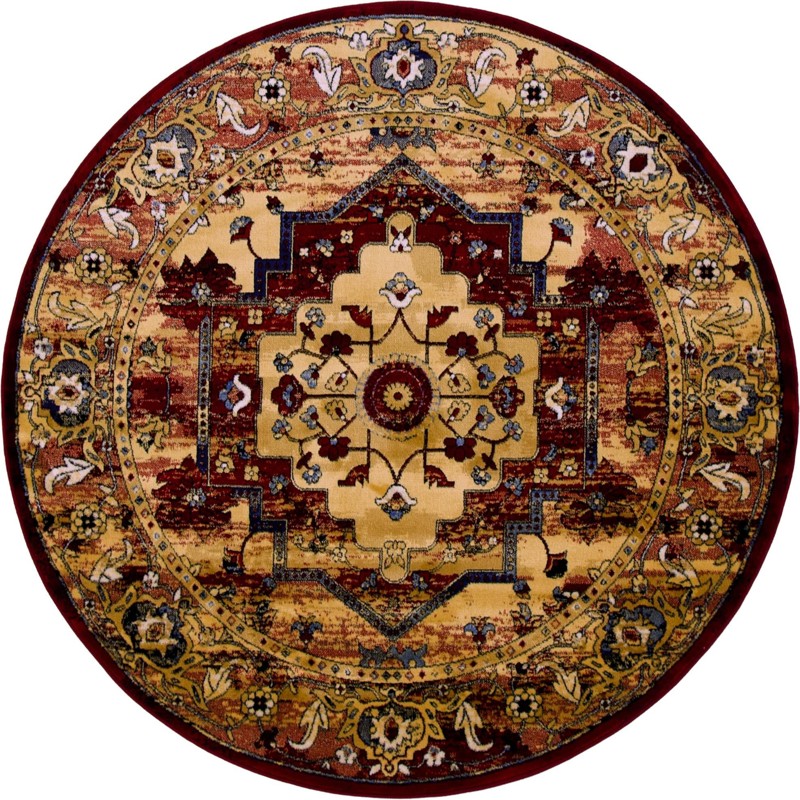 Rhoda · Medallion rug, red