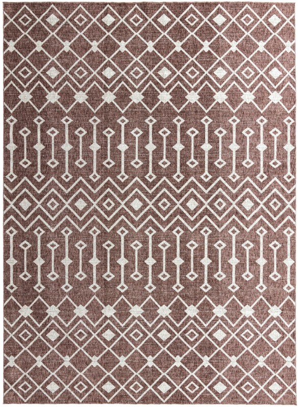 Harlan · Chevron rug, dusty rose