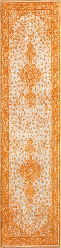 2' x 8' Eudora · Border rug, orange