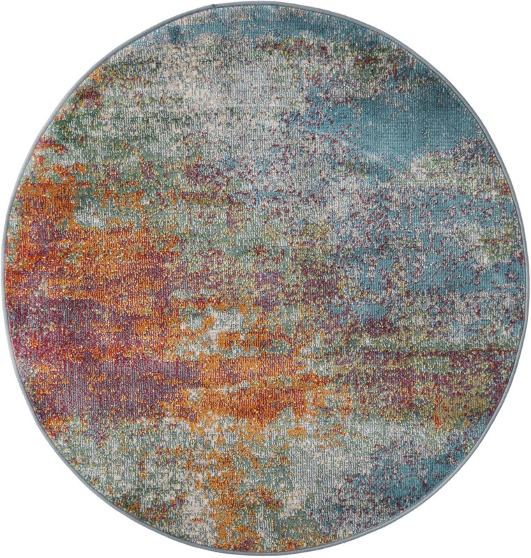 Yeoman · Abstract rug, blue and orange